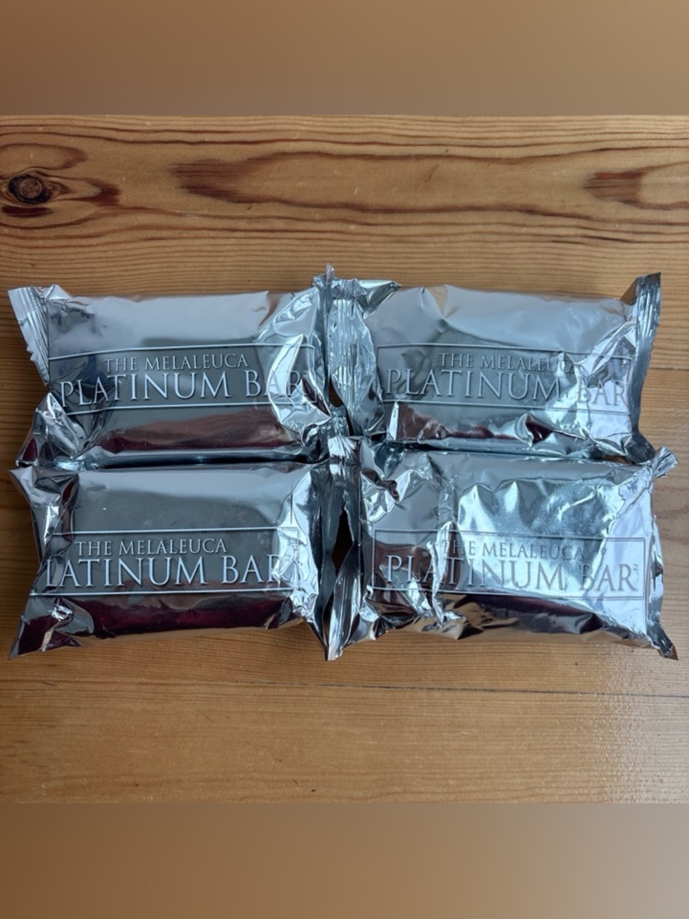 Lot of 4 The Melaleuca Platinum Bar 4.5 oz Soap
